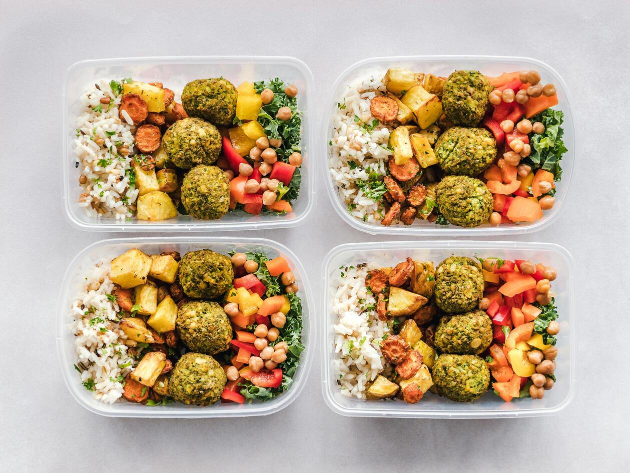 Healthy meal background